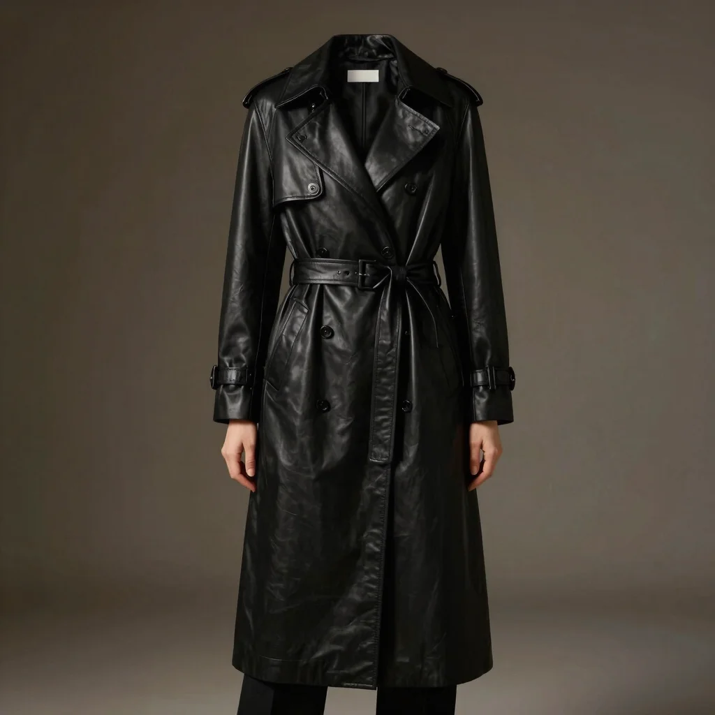 Obsidian Belted Trench Coat