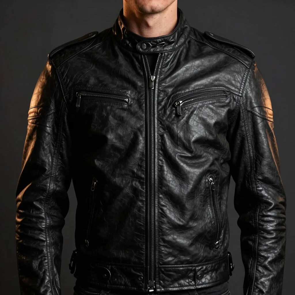 The Apex Leather Moto Jacket