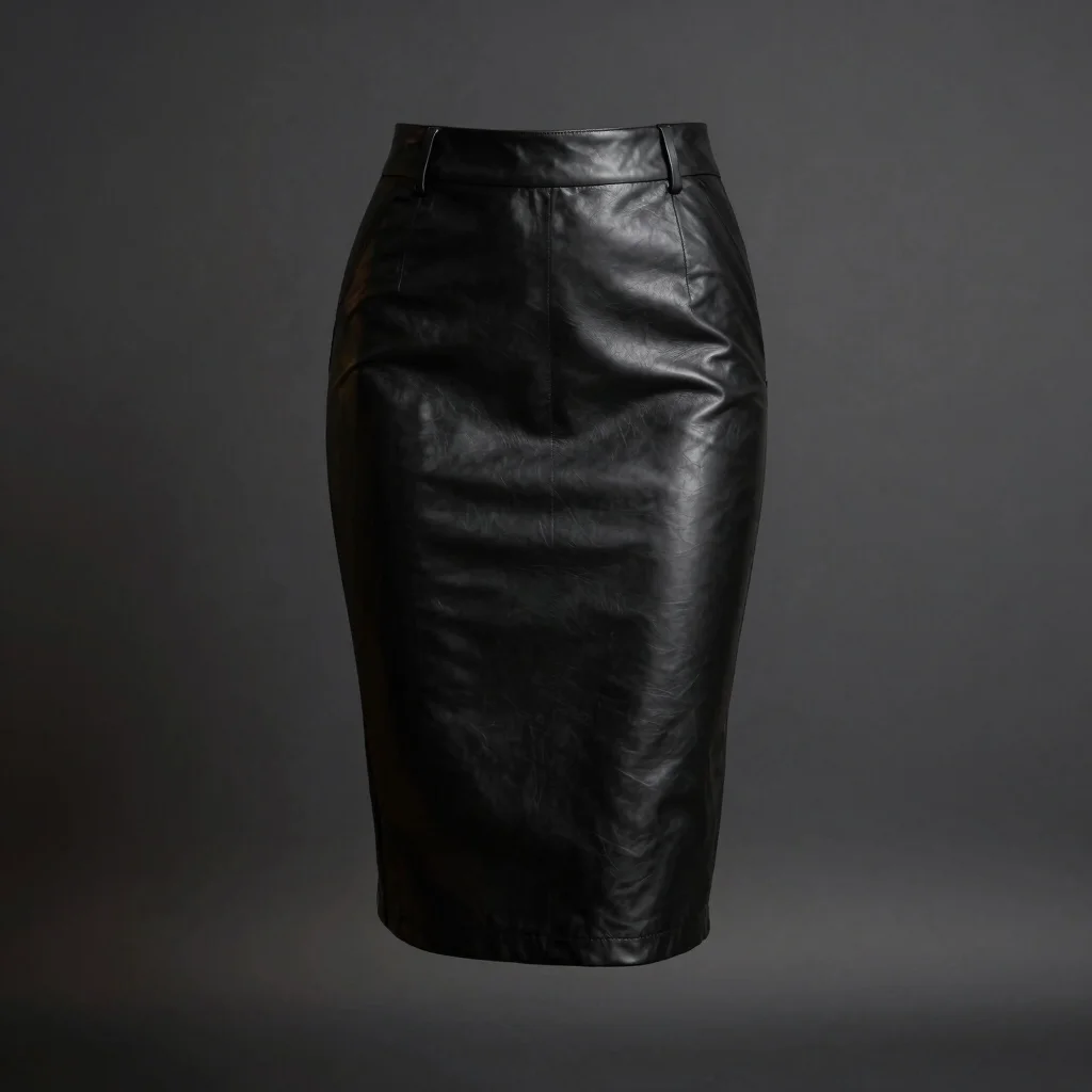 The Eclipse Leather Pencil Skirt
